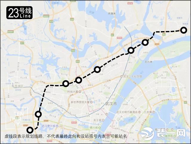 武汉地铁23号线最新规划线路图出炉 古田终于要翻身!